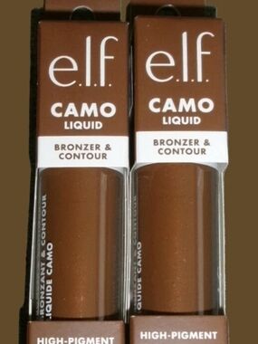 e.l.f. Camo Liquid Bronzer & Contour - Tan Bronze Lot Of 2
